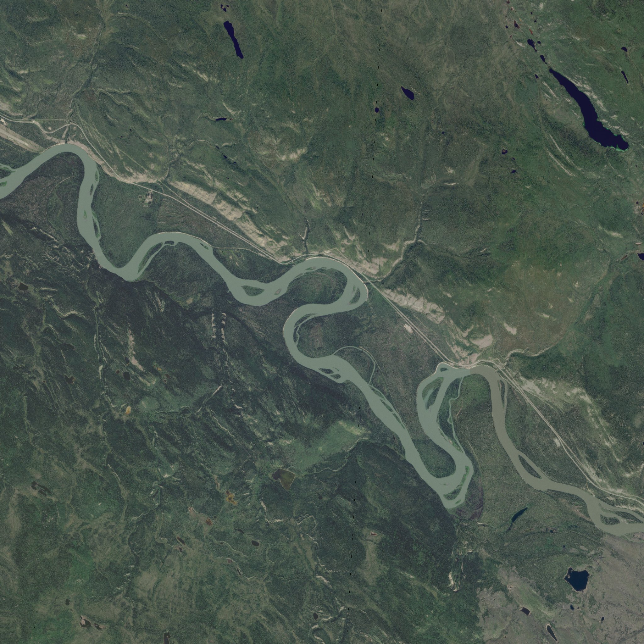 Satellite composite of the 16 km around the parcel.