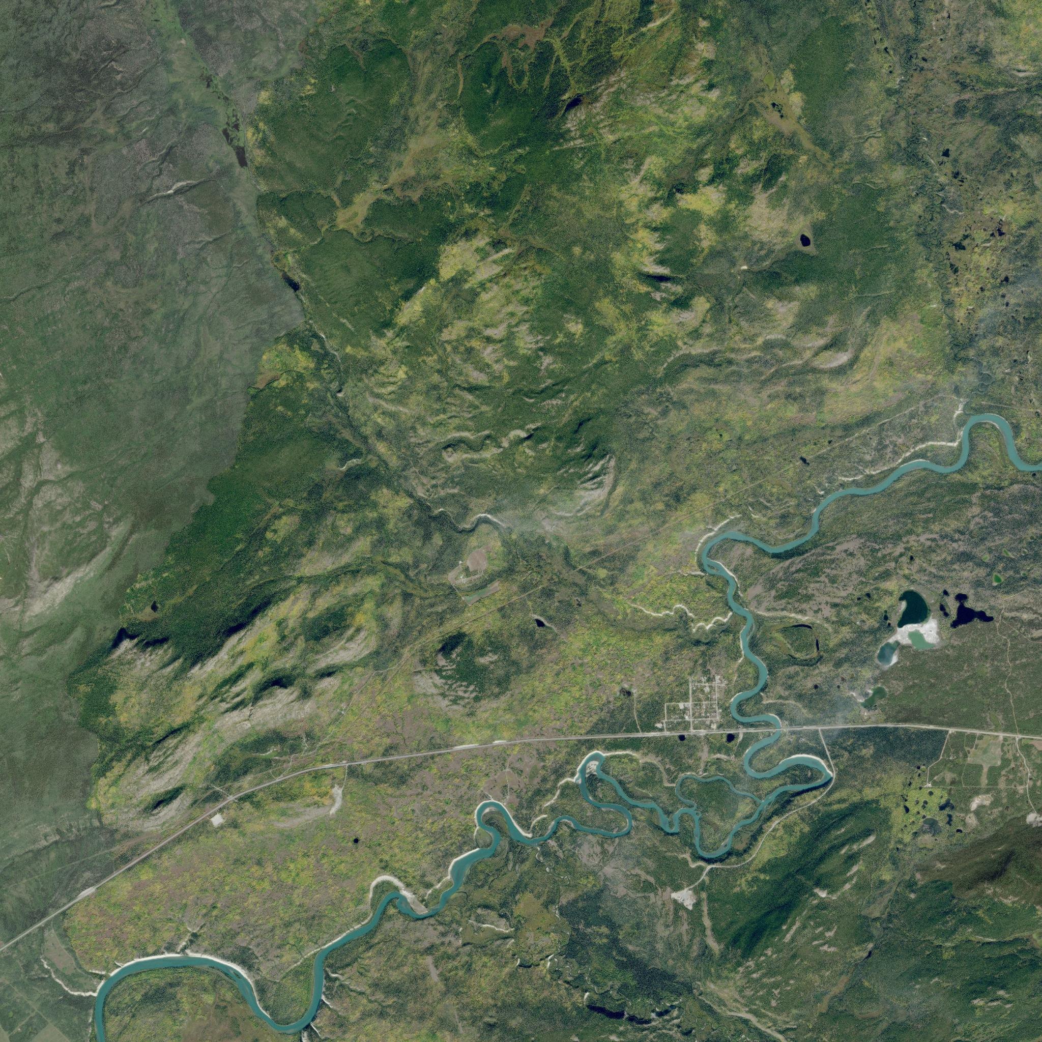 Satellite composite of the 16 km around the parcel.